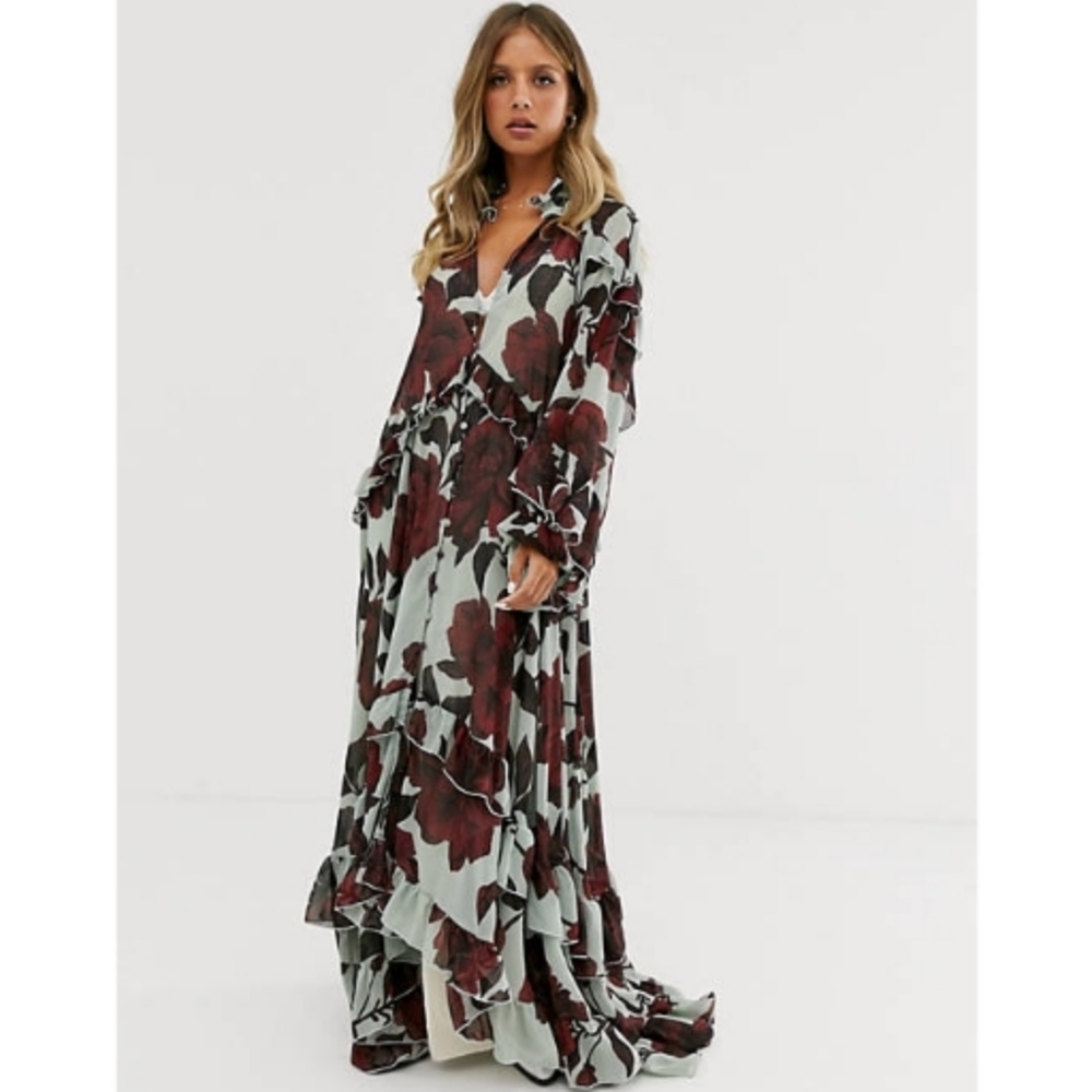 Free People Hearts Run Wild Dress w/o slip - Picture 3 of 16